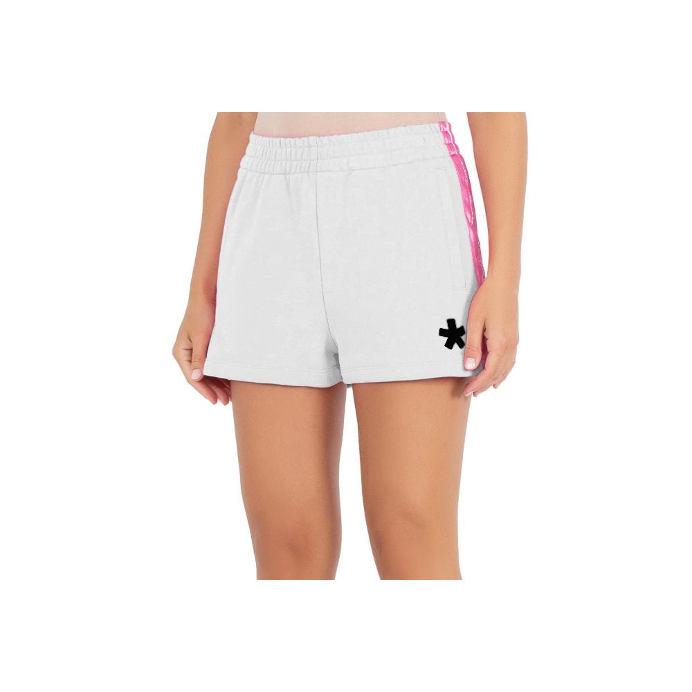 Hvite bomullsshorts
