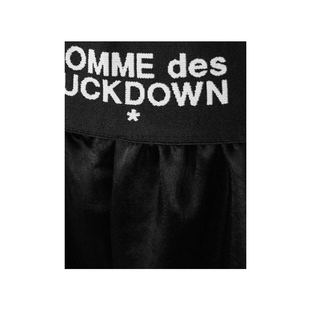 Svart polyester shorts