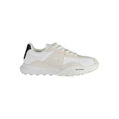 Tommy Hilfiger hvite polyestersneaker