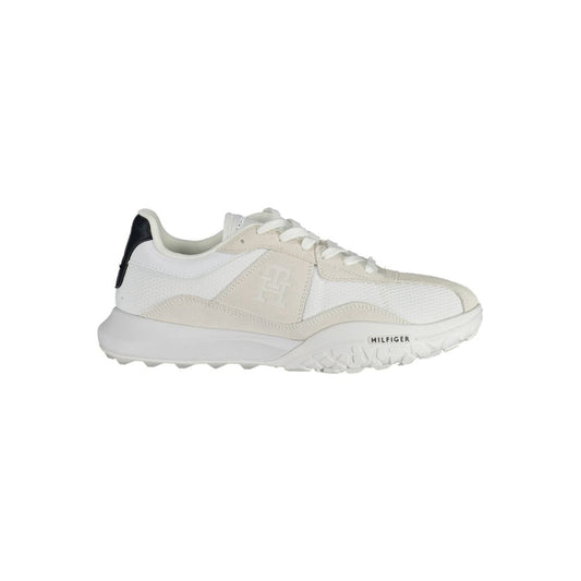 Tommy Hilfiger hvite polyestersneaker