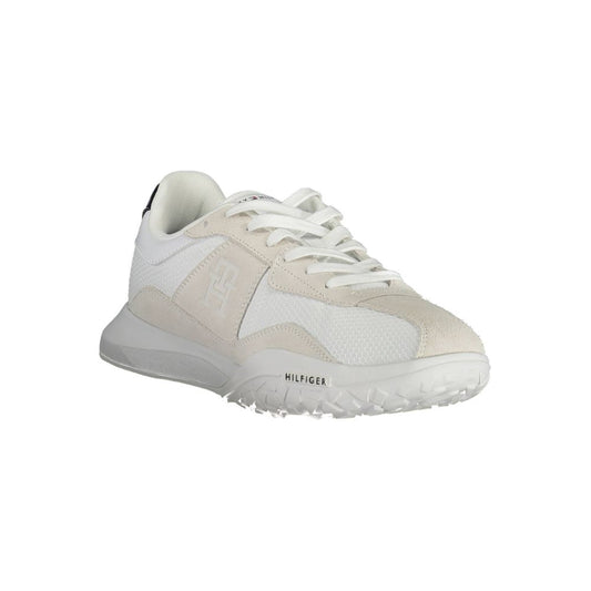 Tommy Hilfiger hvite polyestersneaker