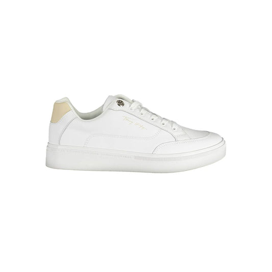 Tommy Hilfiger hvite polyestersneaker