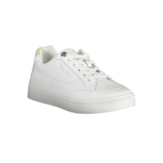 Tommy Hilfiger hvite polyestersneaker