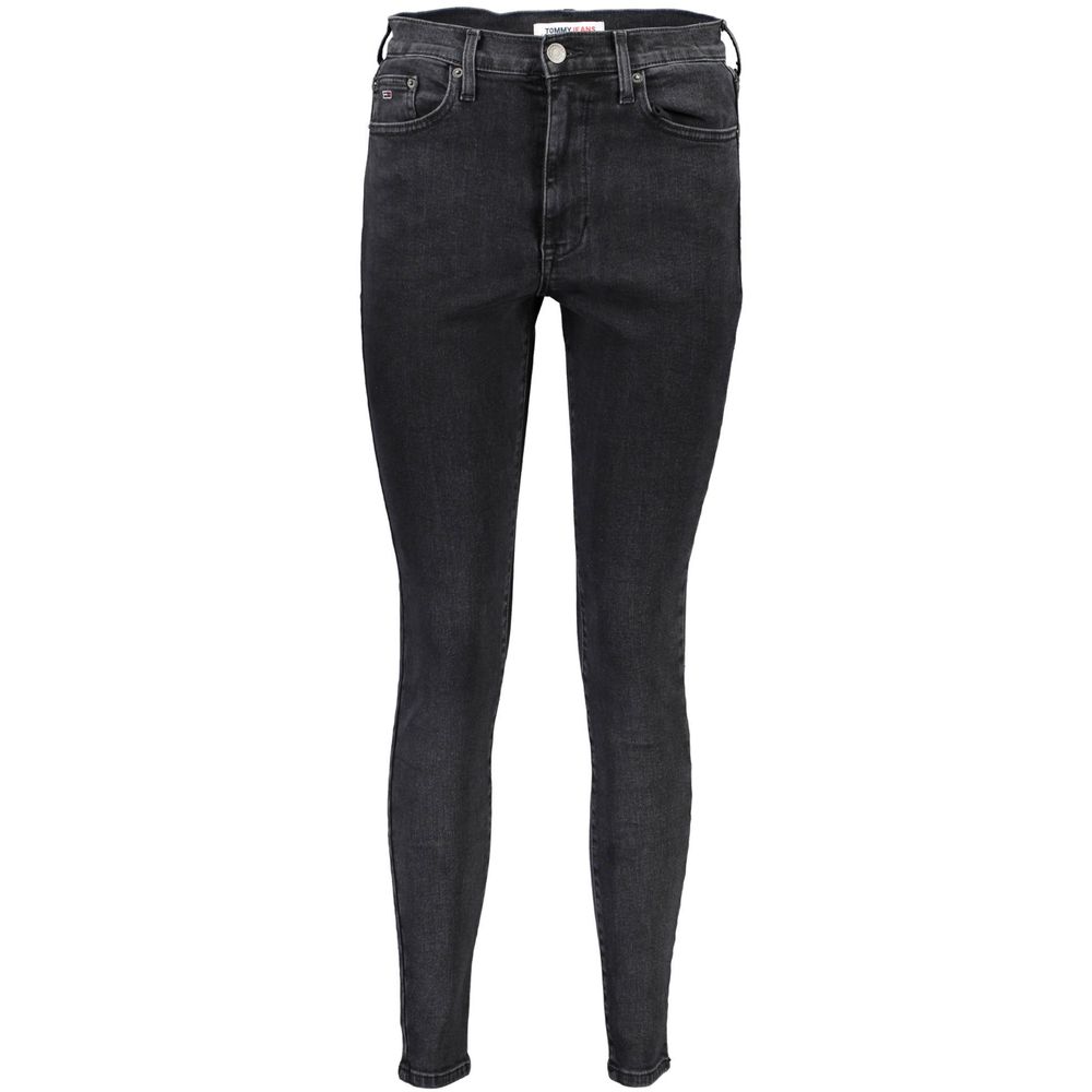 Svarta bomullsjeans och byxor
