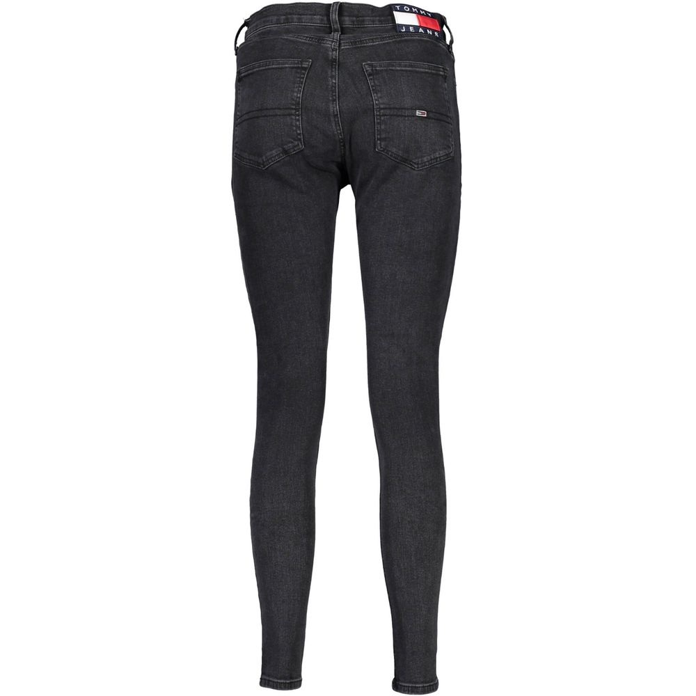 Svarta bomullsjeans och byxor