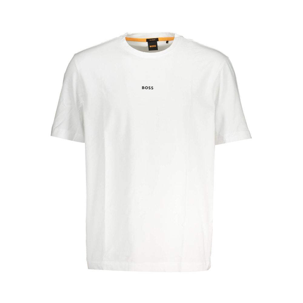 Vit bomulls-T-shirt