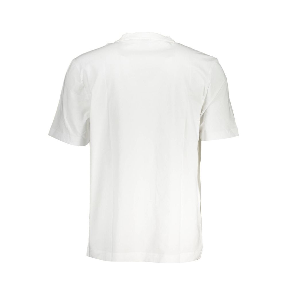 Vit bomulls-T-shirt