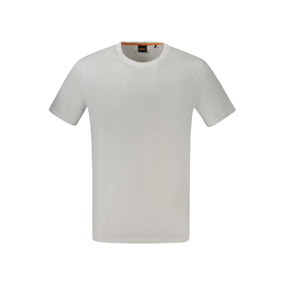 Vit bomulls-T-shirt