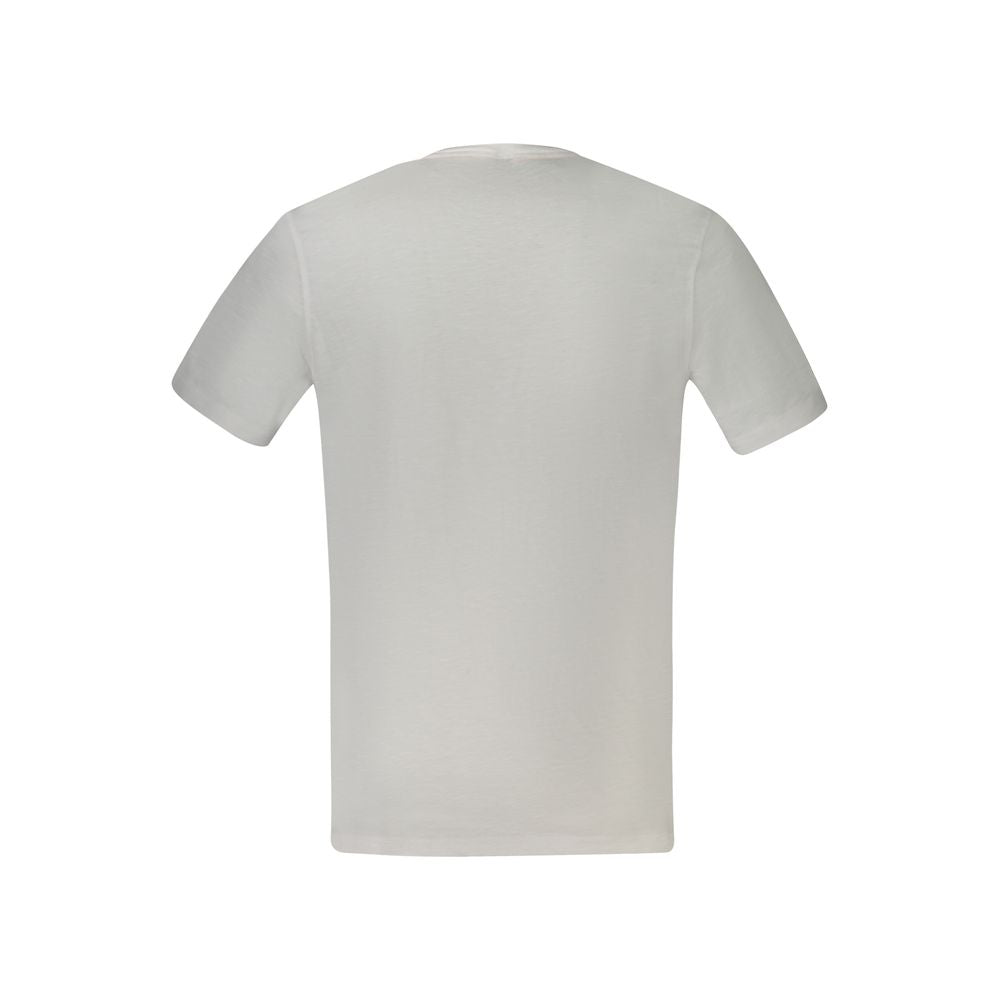 Vit bomulls-T-shirt