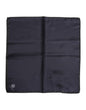 Dolce & Gabbana Blue DG Crown Silk Square Men Foulard Scarf