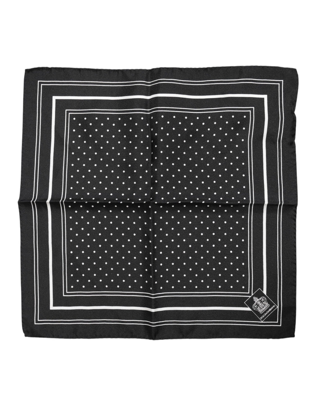 Svart-hvitt polkadot herreskjerf