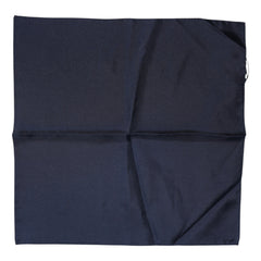 Dolce & Gabbana Dark Blue Silk Square Men Foulard Scarf