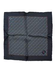 Dolce & Gabbana Blue Cocktail Silk Square Foulard Scarf