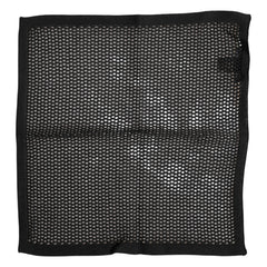 Dolce &amp; Gabbana Svart Mönstrad Fyrkantig Foulard Halsduk i Bomull