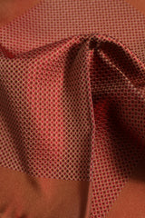 Dolce & Gabbana Orange Silk Square Men Foulard Scarf