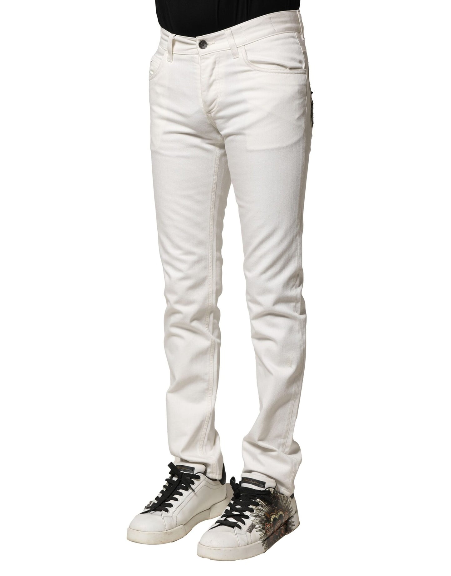 Dolce &amp; Gabbana Vita Bomulls Skinny Herrjeans