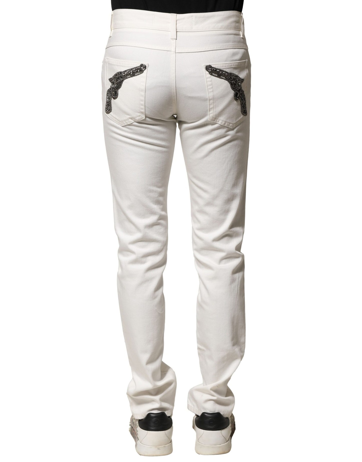 Dolce &amp; Gabbana Vita Bomulls Skinny Herrjeans