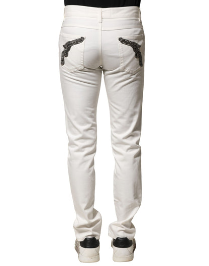 Dolce &amp; Gabbana Vita Bomulls Skinny Herrjeans