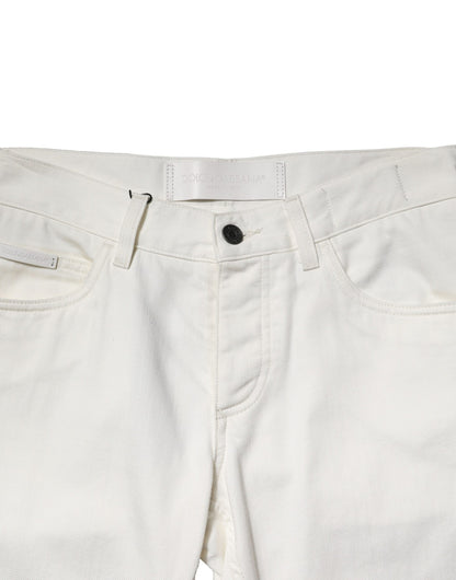 Dolce &amp; Gabbana Vita Bomulls Skinny Herrjeans