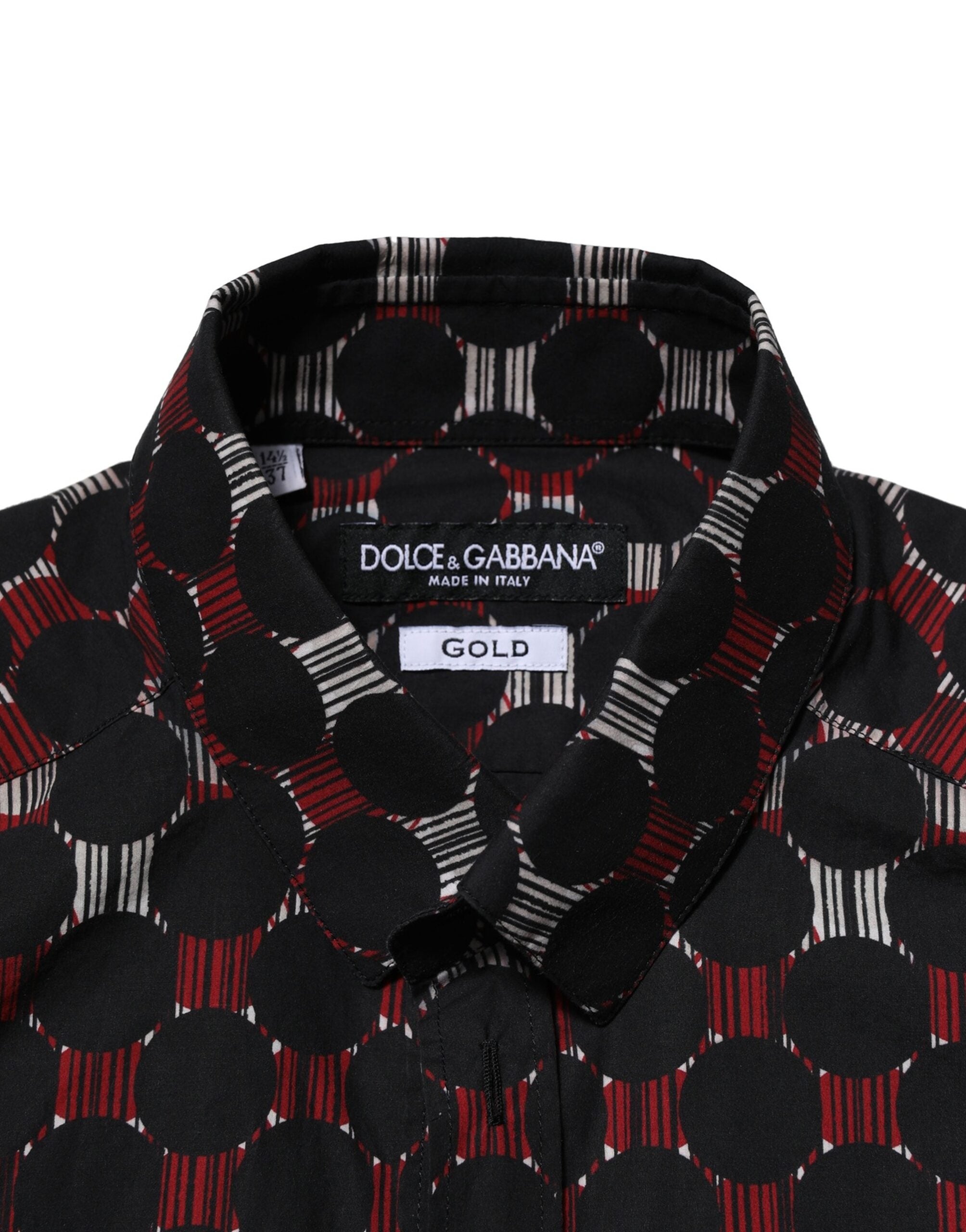 Dolce & Gabbana Multicolor Cotton GOLD Long Sleeves Shirt