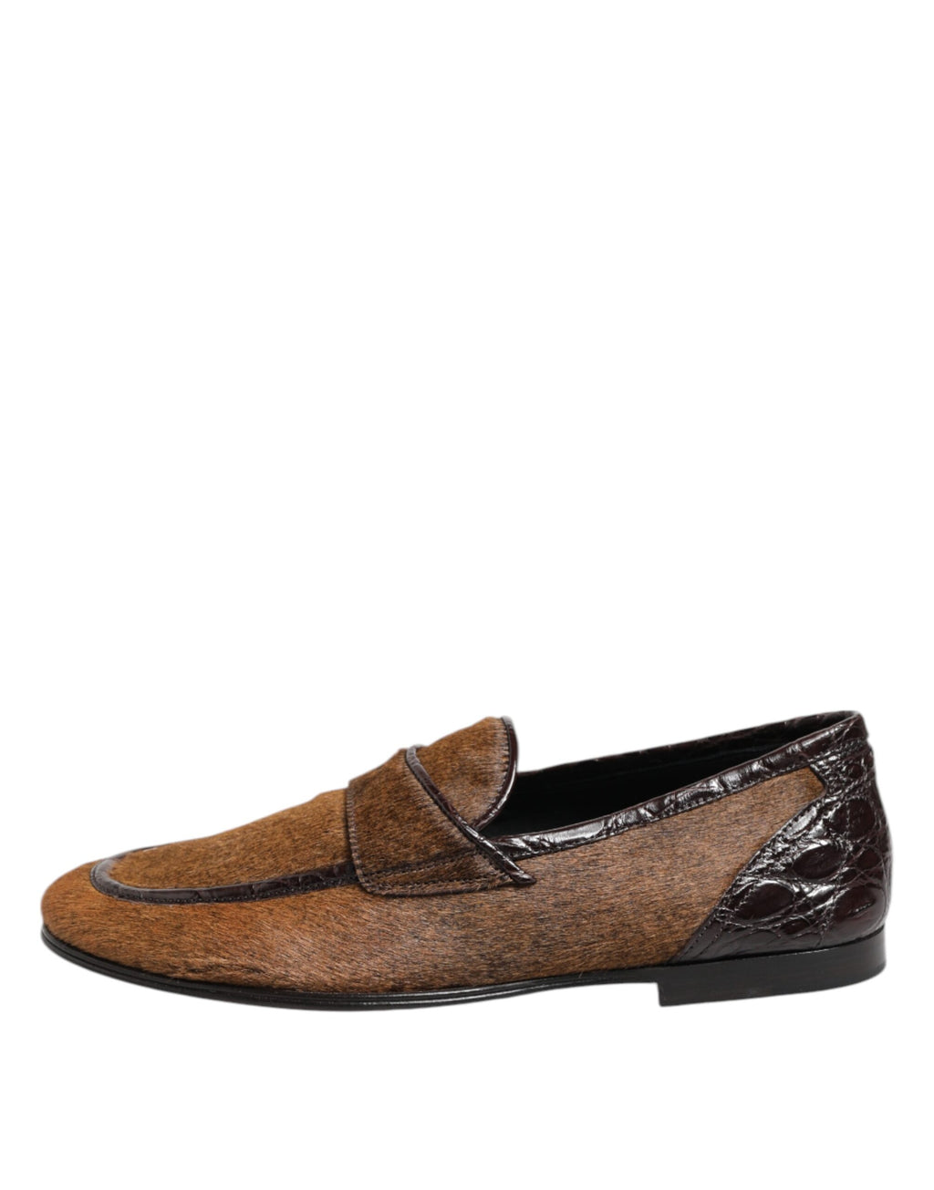 Bruna Loafers Läder Slip On Herrskor