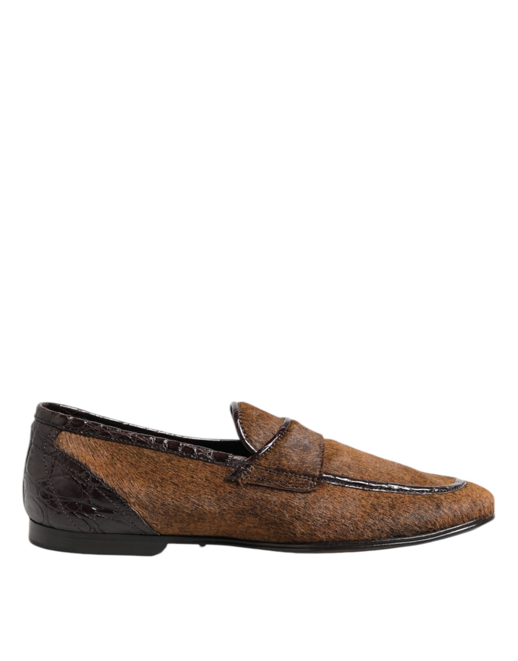 Bruna Loafers Läder Slip On Herrskor