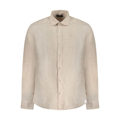 North Sails Beige Linen Men Shirt