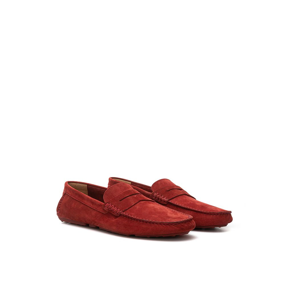 Bally Bordeaux Lädermockasin