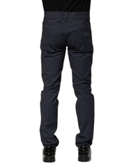 Dolce & Gabbana Dark Blue Cotton Skinny Denim Jeans