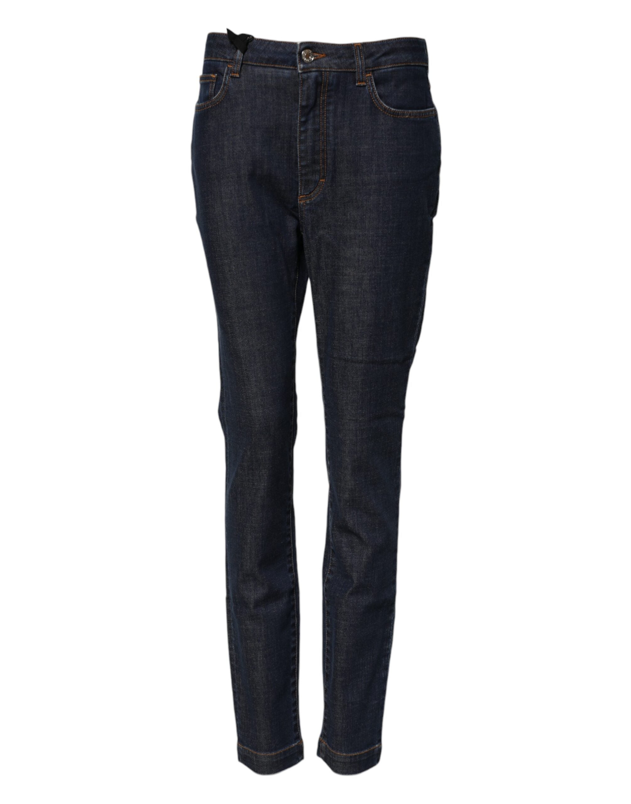 Blå Queen Patch AUDREY Jeans med medelhög midja