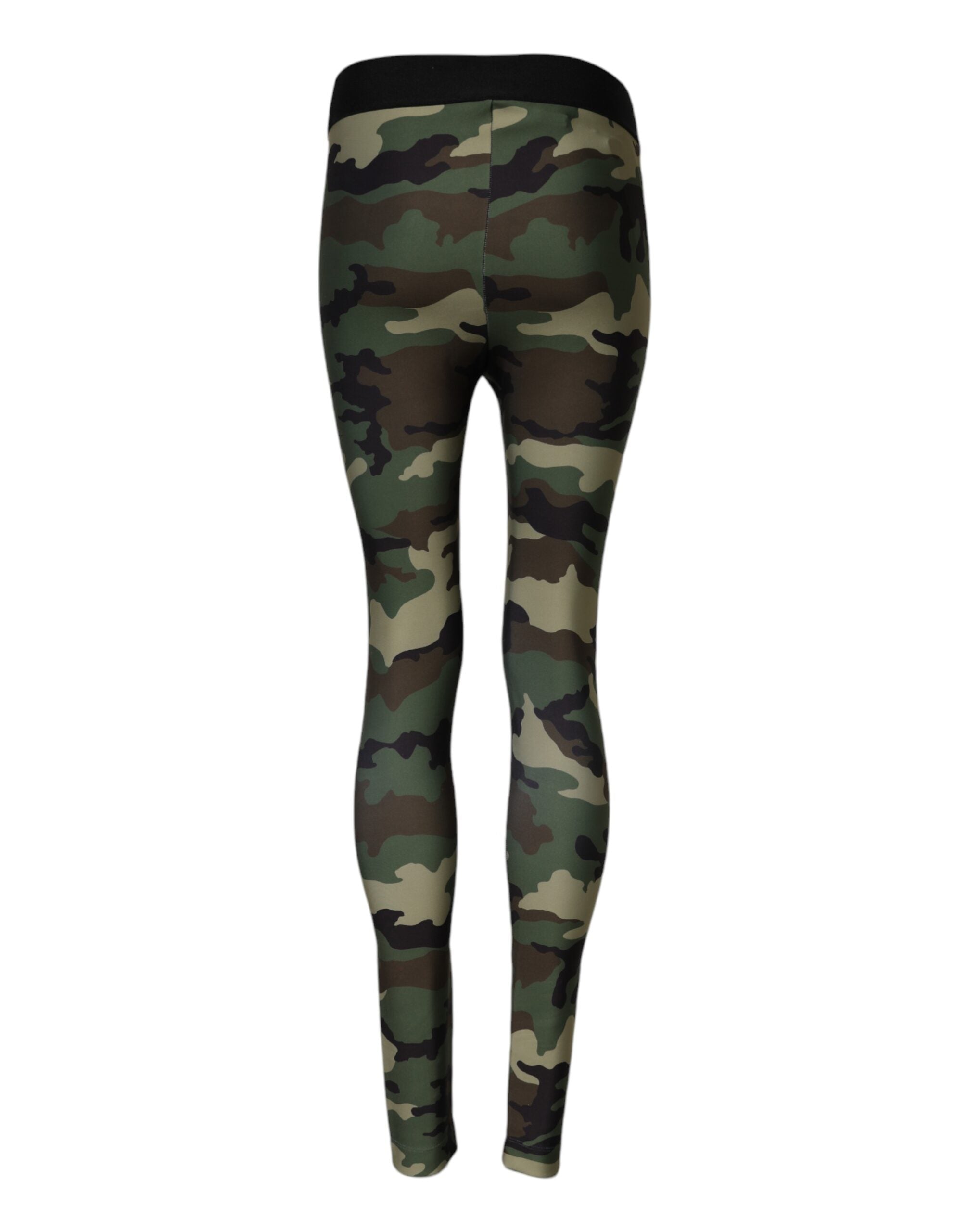 Flerfärgade kamouflage DG-midjeleggingsbyxor