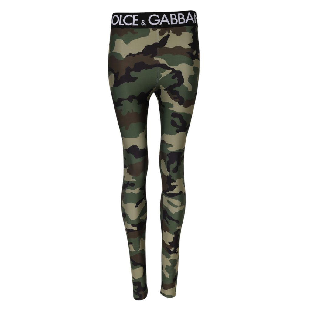 Flerfärgade kamouflage DG-midjeleggingsbyxor