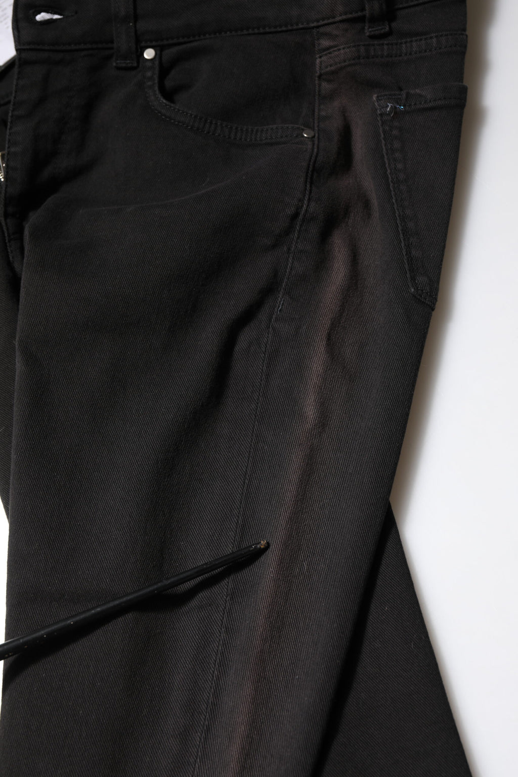Svarta skinny jeans med medelhög midja i bomull