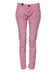 Dolce & Gabbana Pink Cotton PRETTY Skinny Denim Jeans