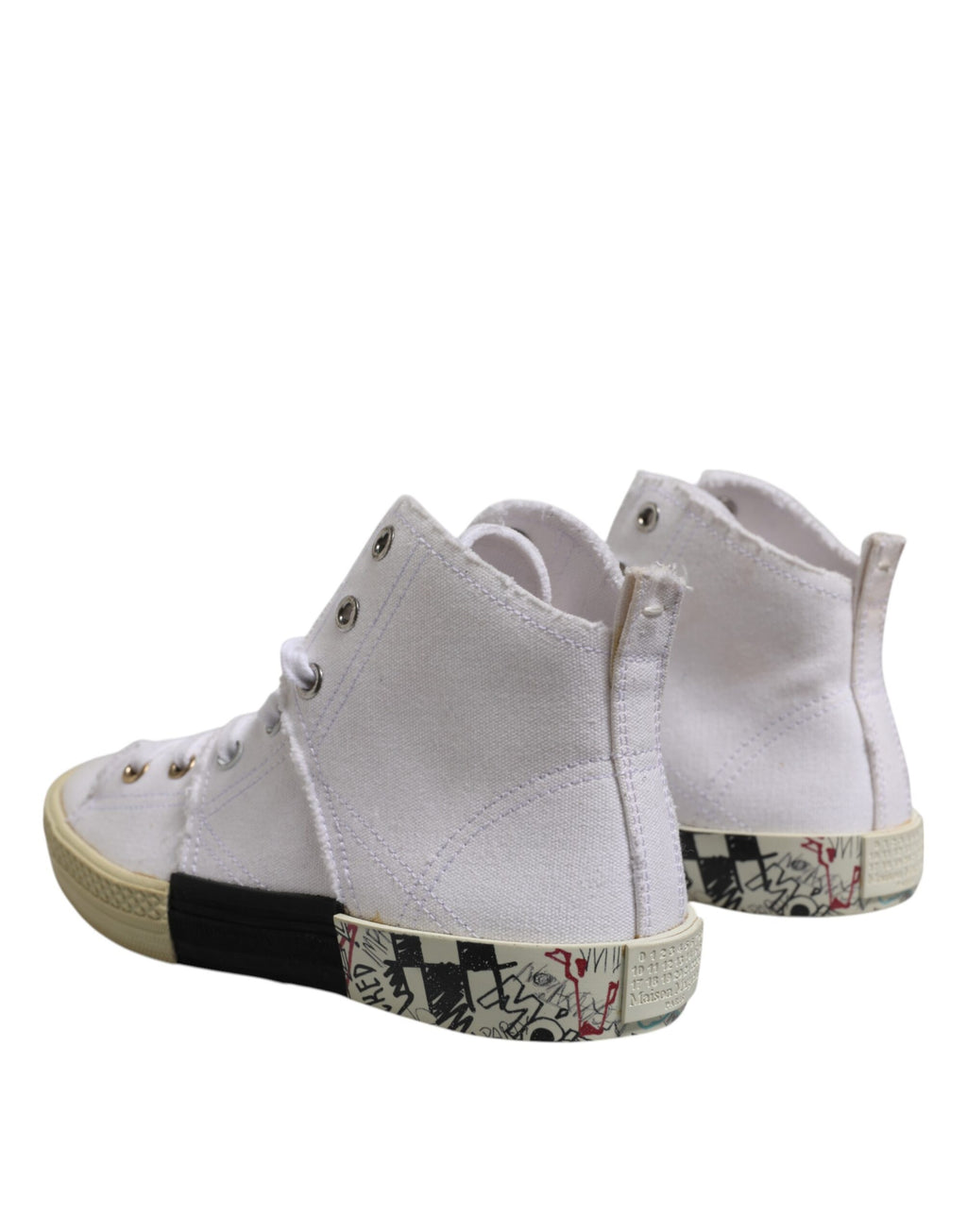 Vita Sneakers Med Snörning Mellanstora Damskor