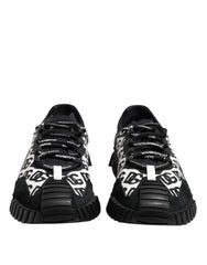 Dolce & Gabbana Black Logo Lace Up Low Top NS1 Sneakers Shoes