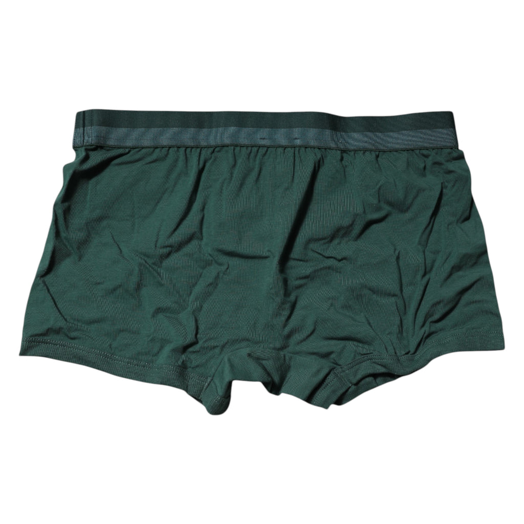 Gröna bomullsunderkläder för män, vanliga boxershorts