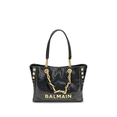 Balmain Black Calf Leather Bos Taurus Shoulder Bag