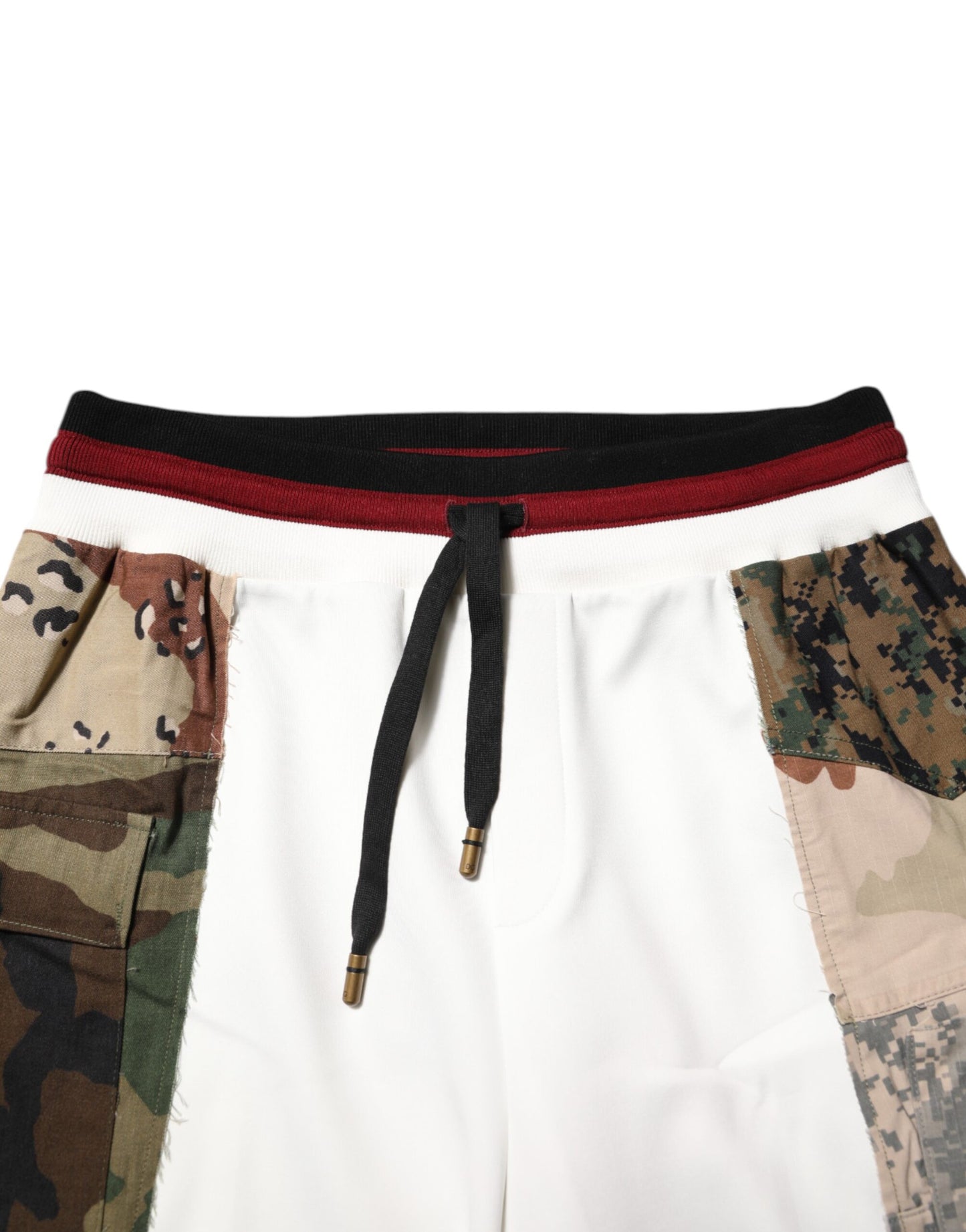 Dolce &amp; Gabbana hvite lappeteppe joggebukser for menn