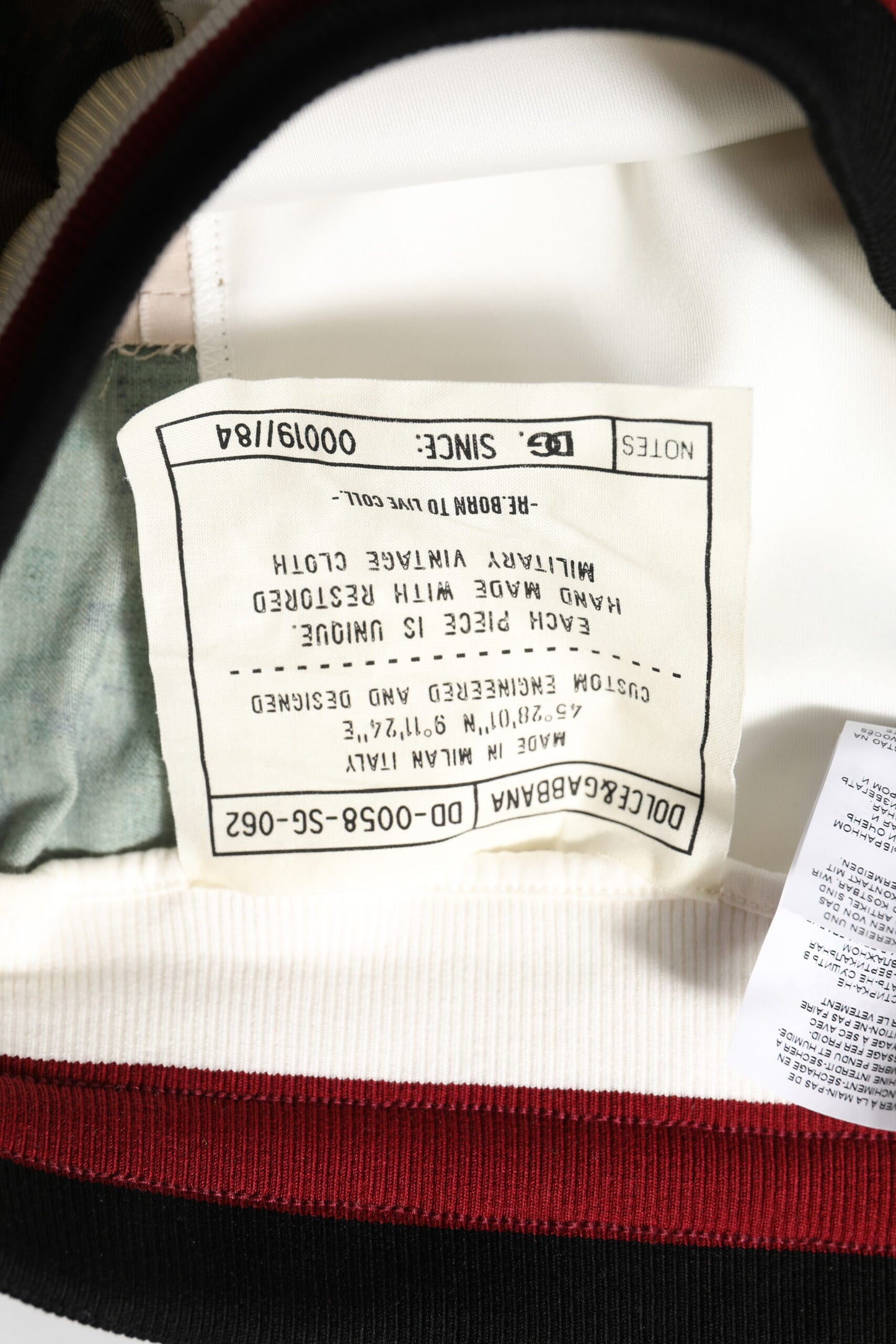 Dolce &amp; Gabbana hvite lappeteppe joggebukser for menn