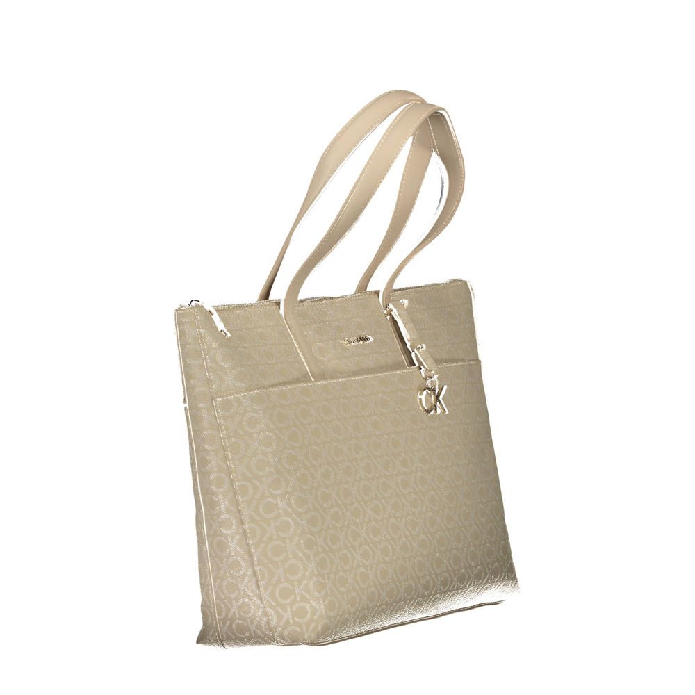 Beige viskos damtröja