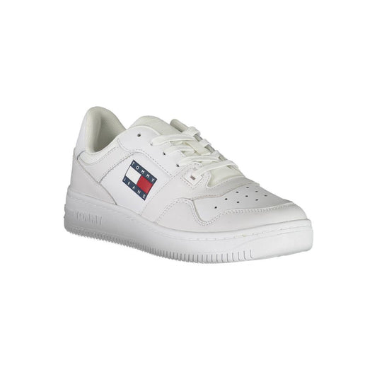 Tommy Hilfiger hvite polyestersneaker