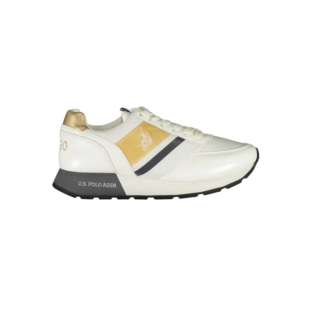 Vit polyestersneaker