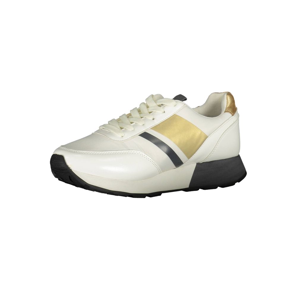 Vit polyestersneaker