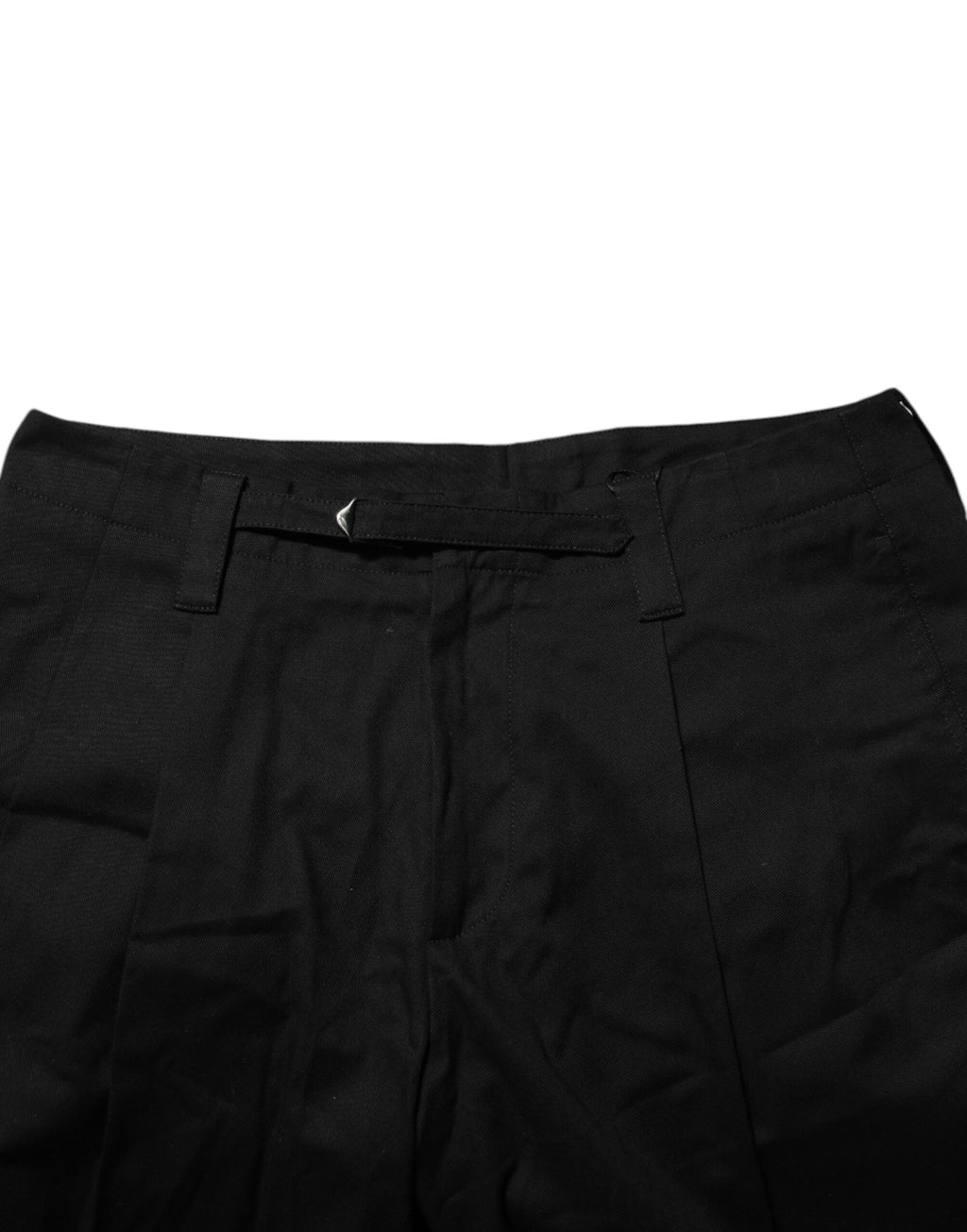Svarta knälånga bomullsbermudashorts för män