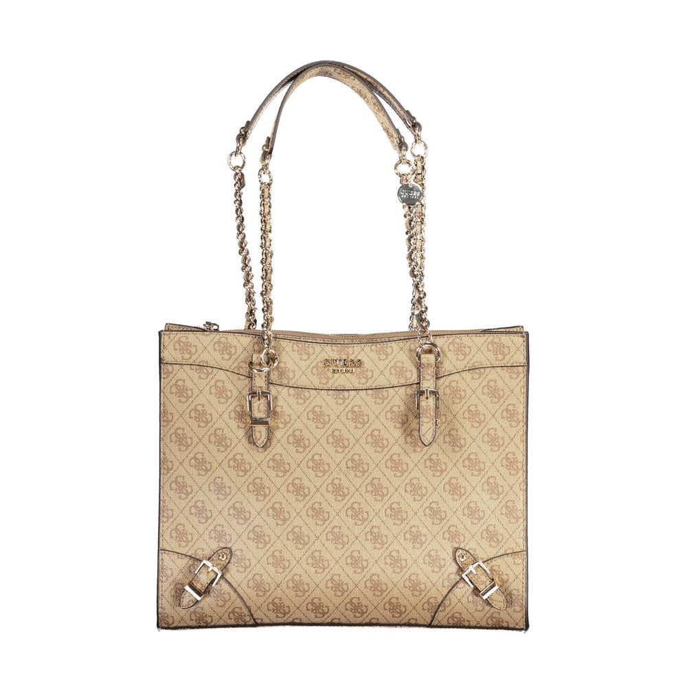 Beige polyetylen-veske
