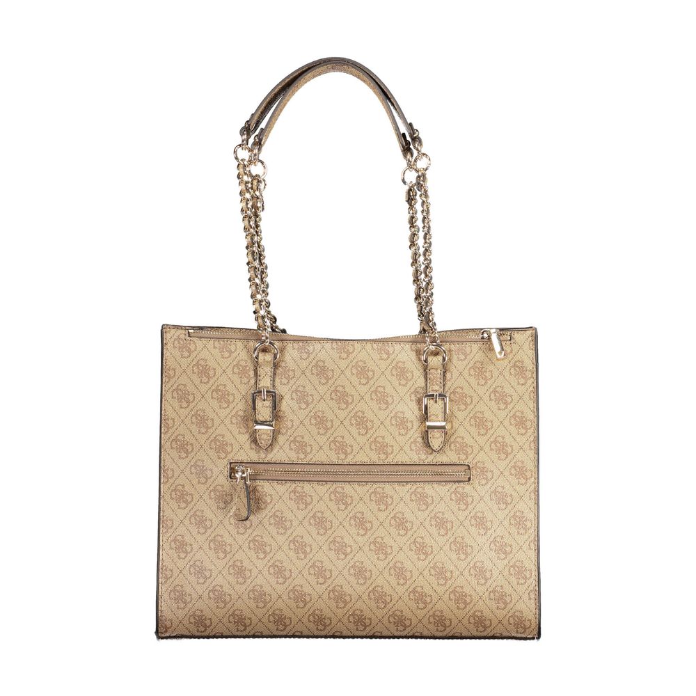 Beige polyetylen-veske