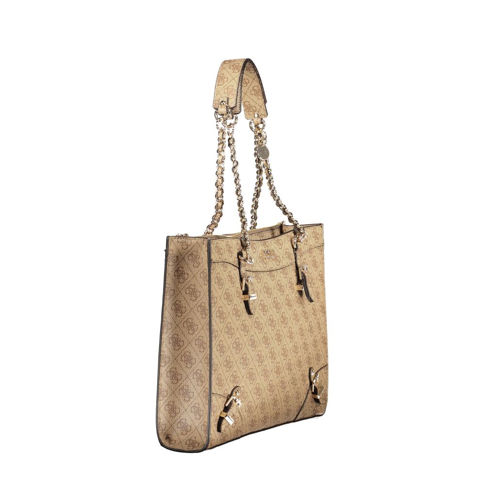Beige polyetylen-veske