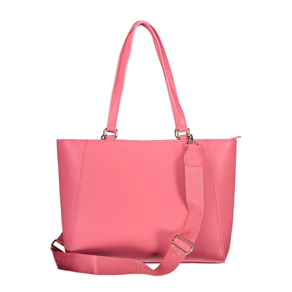 Rosa handväska av polyeten