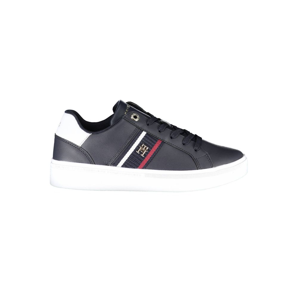 Blå polyester-sneaker